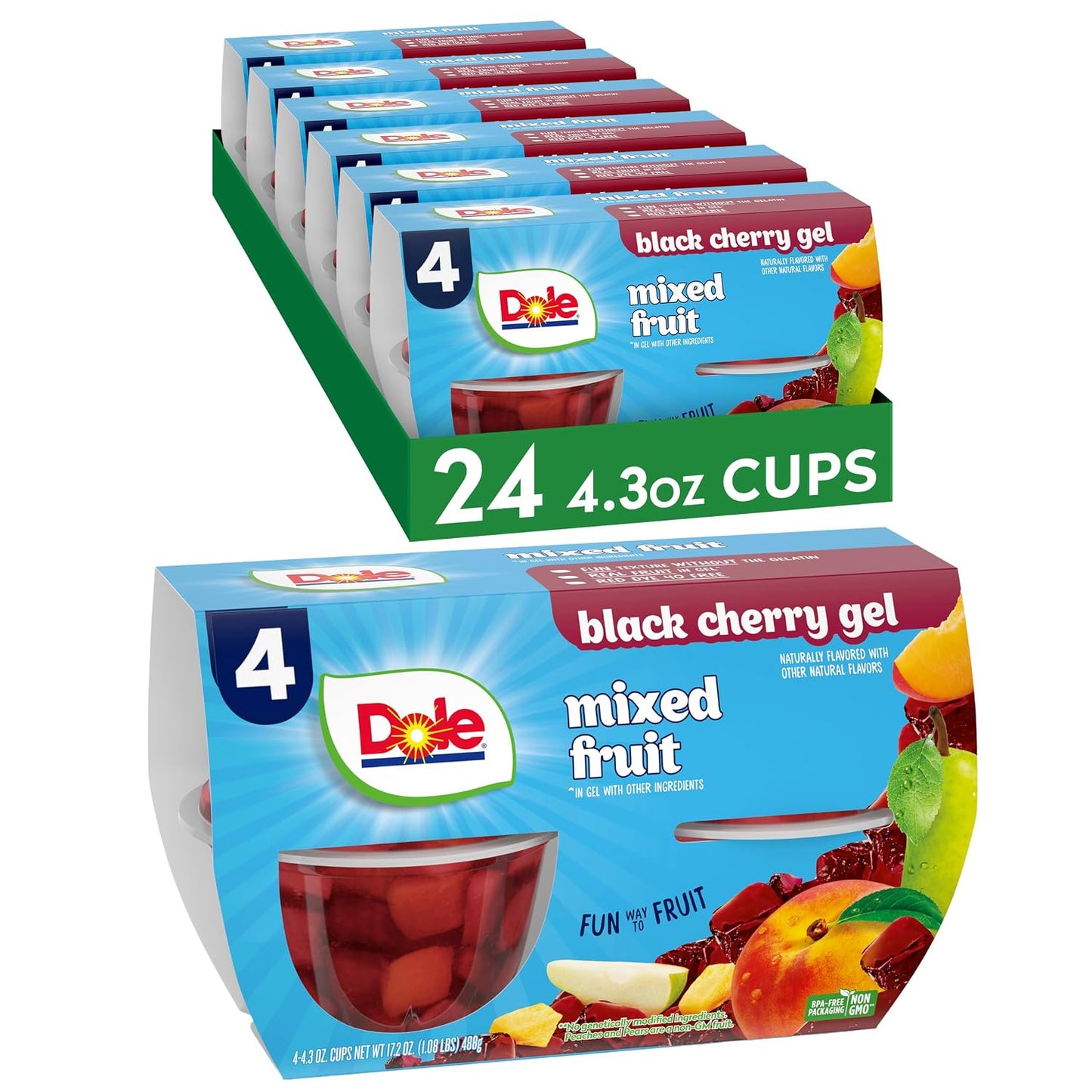 Dole-Fruit-Bowls-Mixed-Fruit,-4.3-oz,-24-Total-Cups-------198