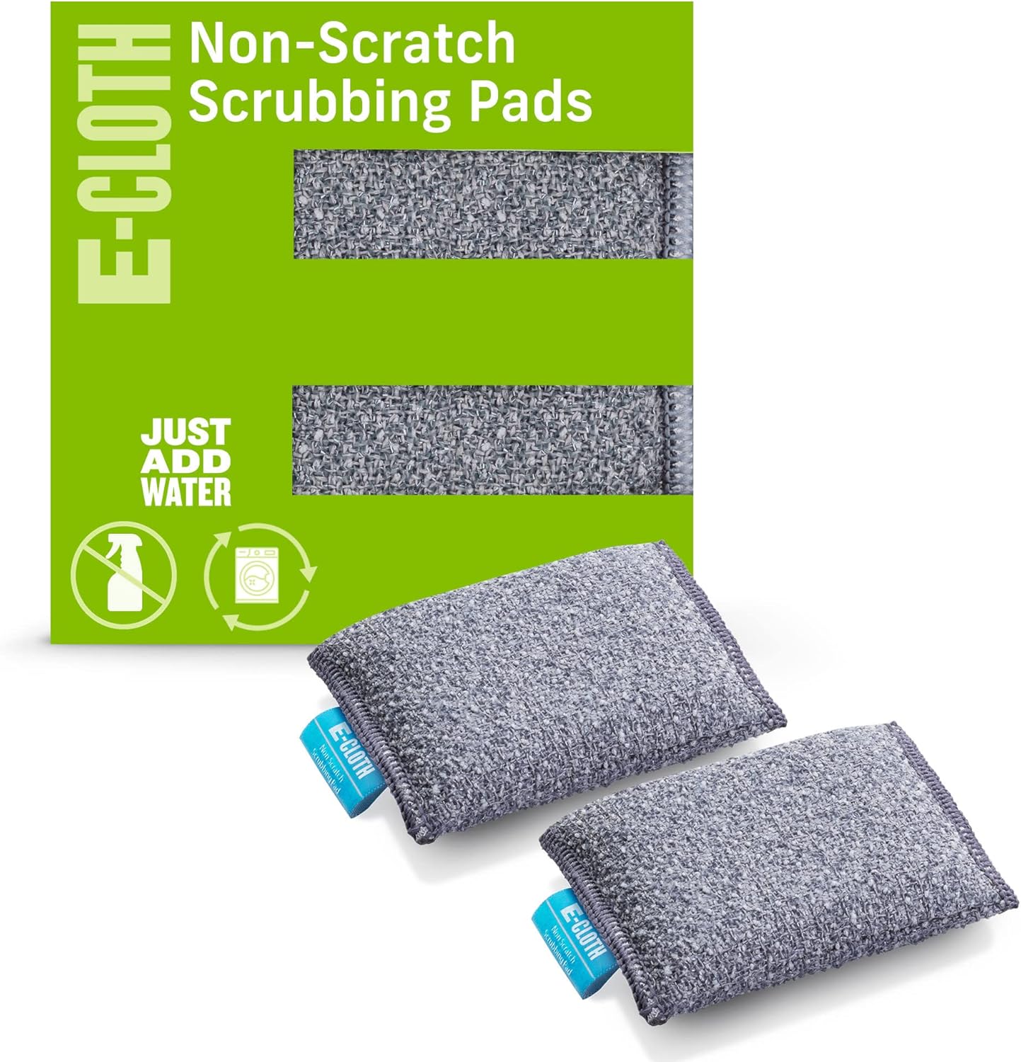 E-Cloth-2-Pack-Non-Scratch-Scrubbing-Pads,-Microfiber-Scrubber-and-Dish-Sponge,-22