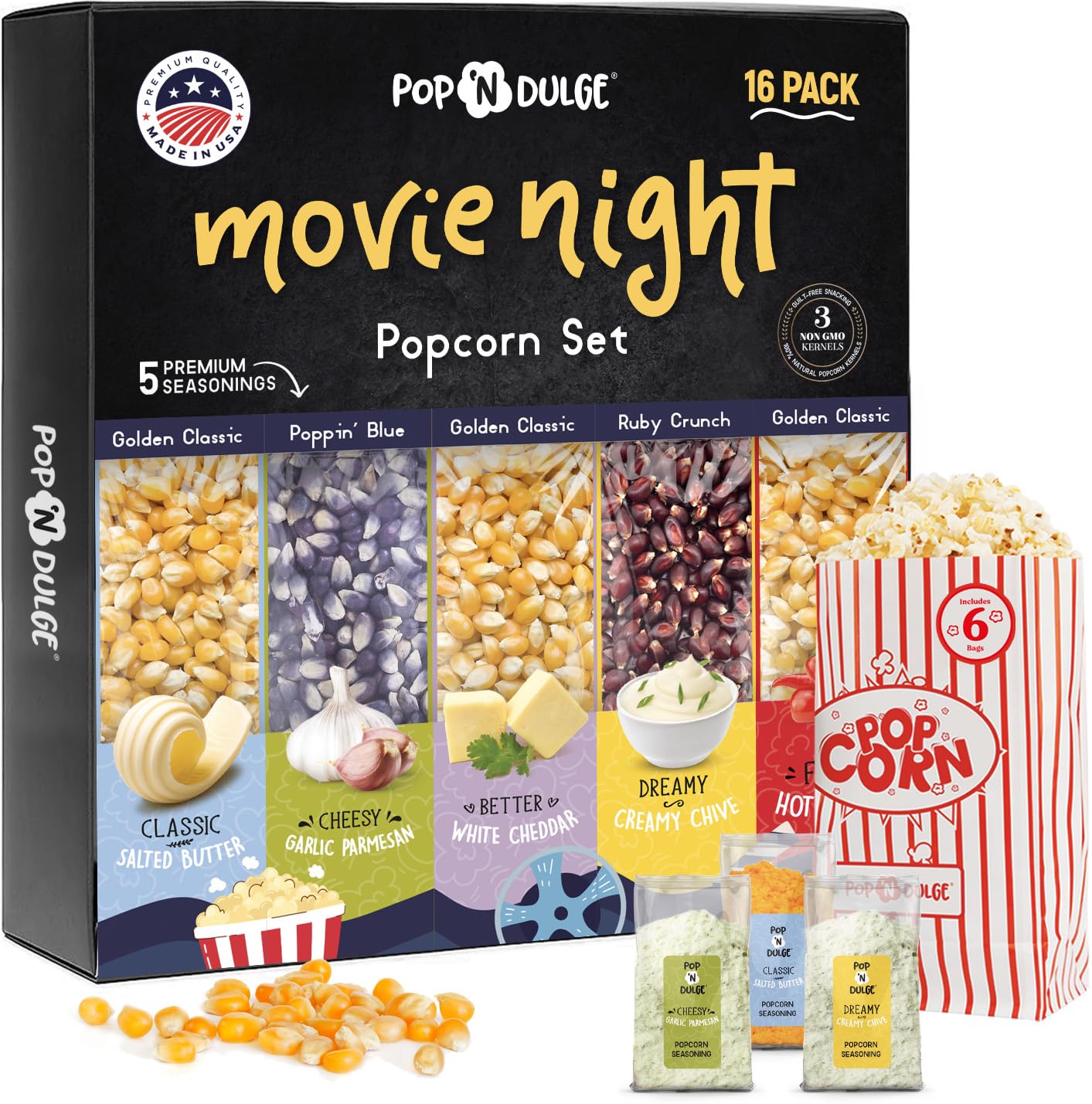 Pop-n'-Dulge-Popcorn-Movie-Night-Supplies-16-pcs-Gift-Set,--5-Gourmet-Popcorn-5-1856