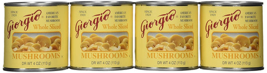 Giorgio-Champiñones-enteros-en-rodajas,-4-onzas-(paquete-de-958
