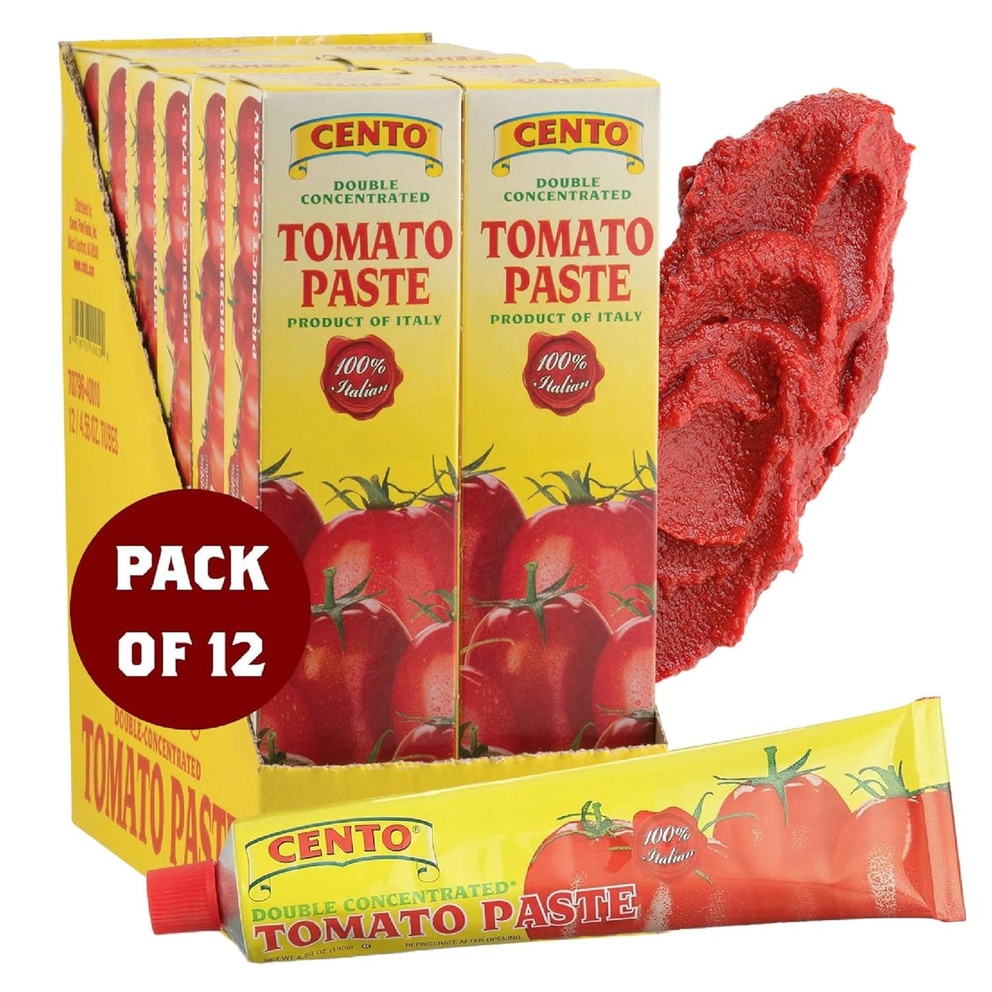 Cento-Pasta-de-tomate,-tubo-de-4.56-onzas-(paquete-870