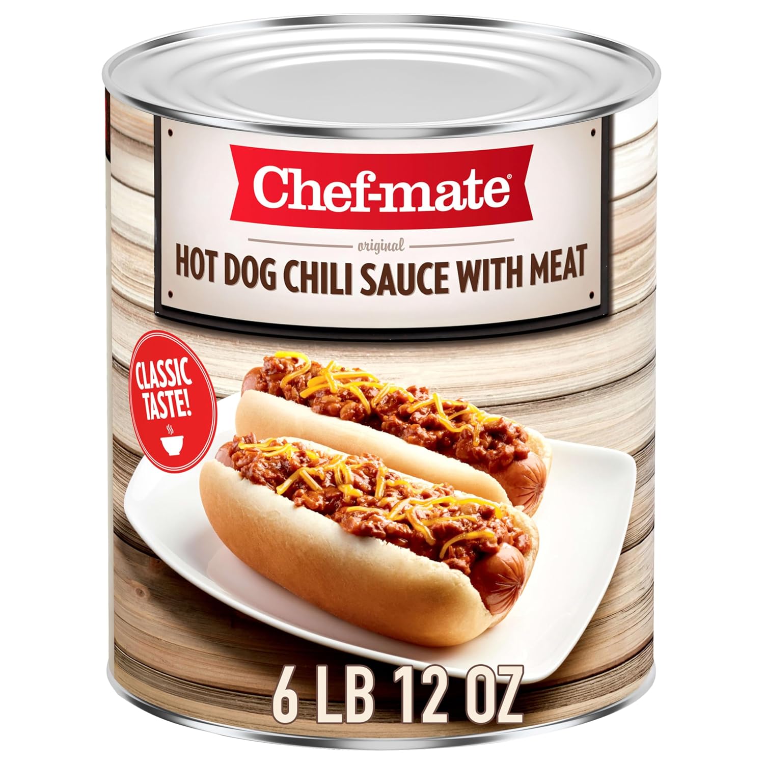 Chef-mate-Hot-Dog-Canned-Chili-Sauce-with-Meat,-Ready-to-Eat,-6-1650