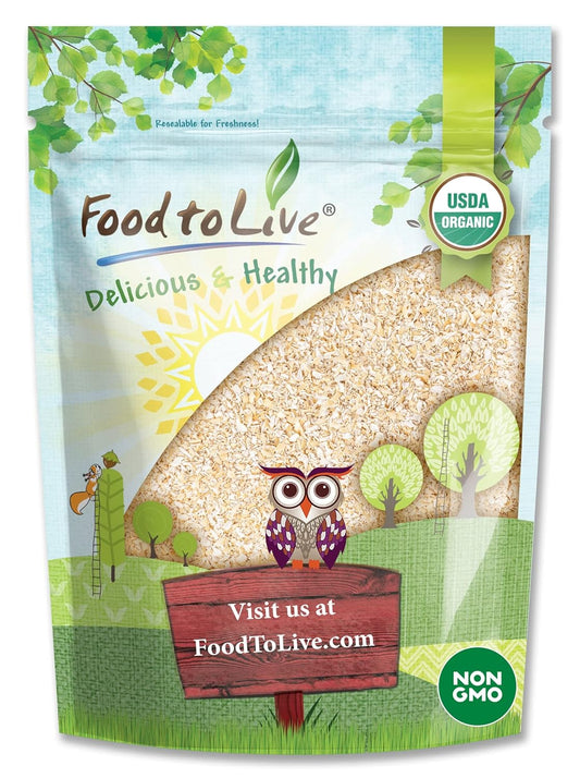 Salvado-de-avena-orgánico,-4-libras,-sin-OMG,-Kosher,-vegano,-226