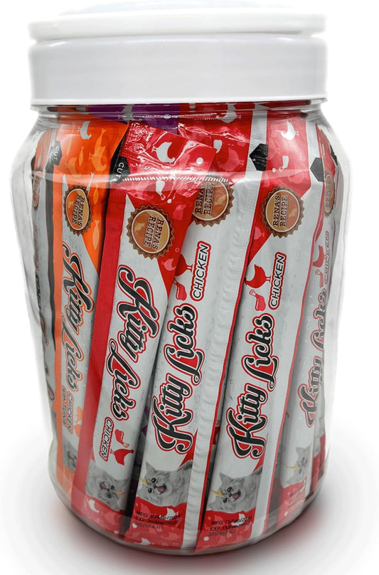 Kitty-Licks-Chicken-Barrel-(60-Tubes)-3-flavorsX20-Cream-3