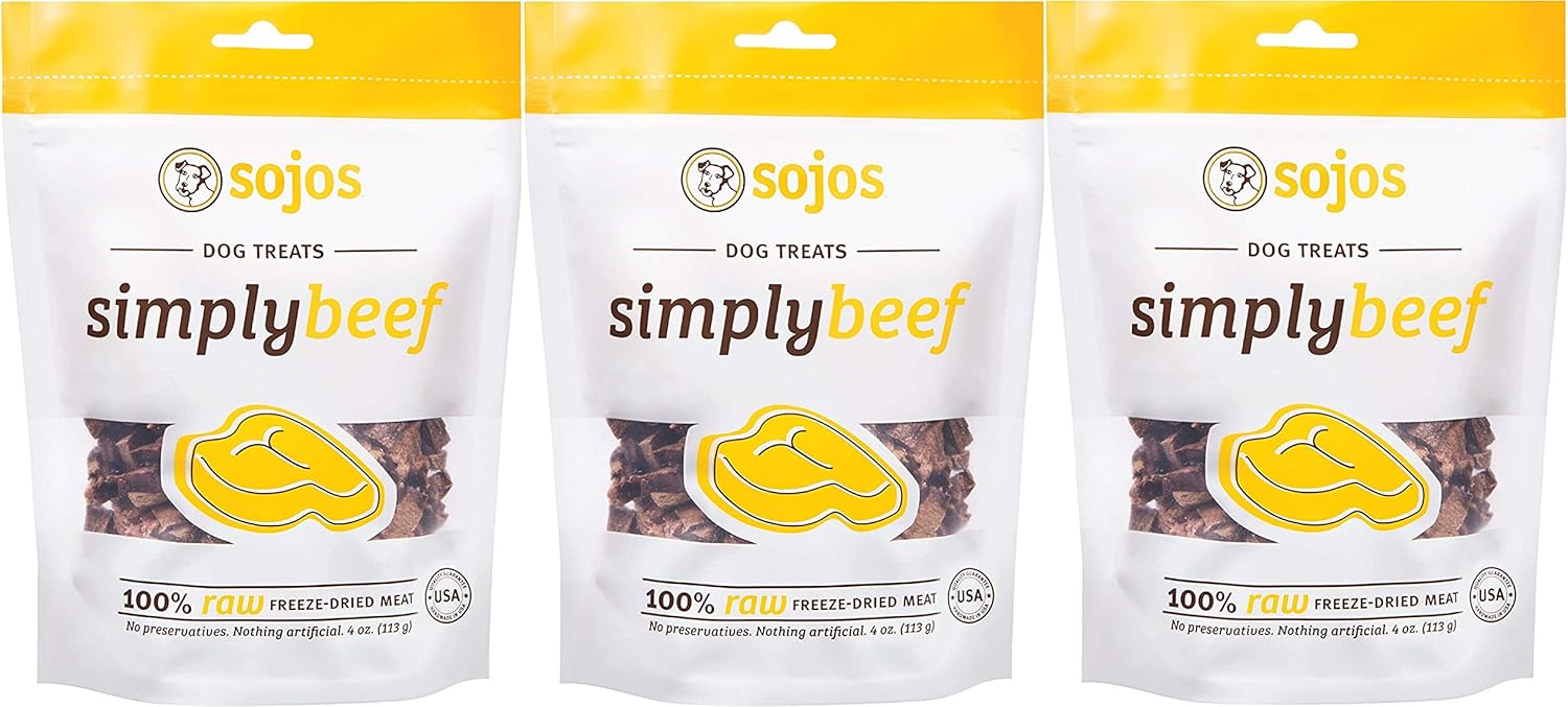 SOJOS-3-Pack-of-Beef-Natural-Freeze-Dried-Raw-Cat-Treats,-1-Ounce-Each-135