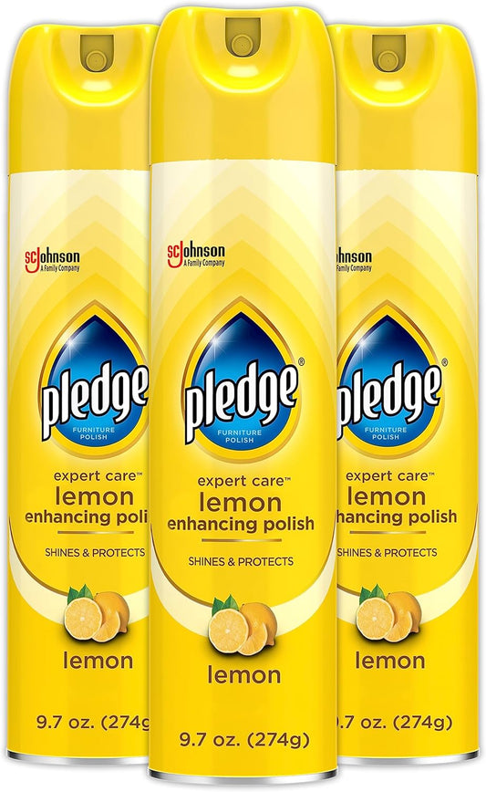 Pledge-Enhancing-Polish-Spray,-Wood-Furniture-&-Stainless-Steel-Polish,-Remove-Dust-and-Fingerprints,-Fast-2052