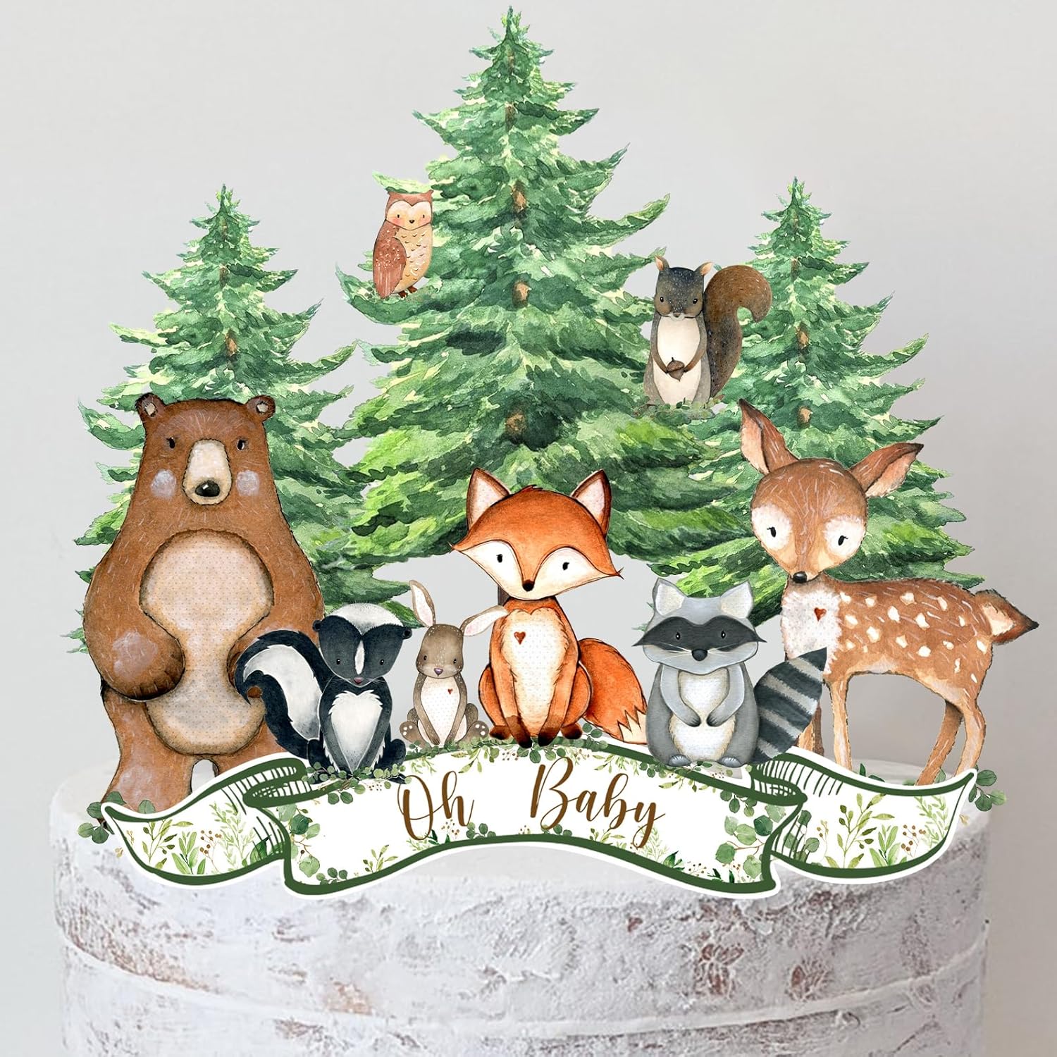 12Pcs-Woodland-Cake-Topper,-Woodland-Animals-Baby-Shower-Decorations,-Woodland-Toppers-Forest-Baby-Decorat-1017