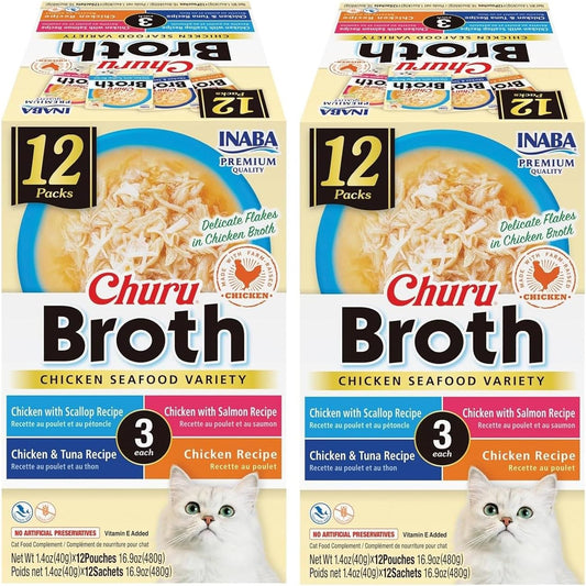 INABA-Churu-Broth-for-Cats,-Creamy-Broth-with-Shredded-Chicken-Side-Pouch,-Ounces-Pouch,467