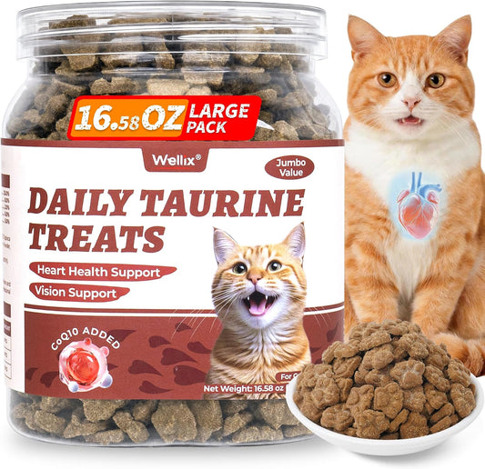 Wellix-16.58-OZ-Taurine-for-Cats---Grain-Free-Cat-Treats-with-Coenzyme-Q10-and-41