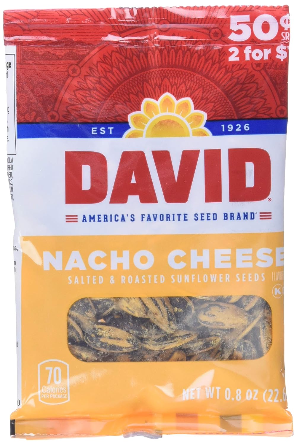 David-Seed-Sunflower-Seeds,-Nacho-Cheese,-0.8-Ounce,-36-count-------1409