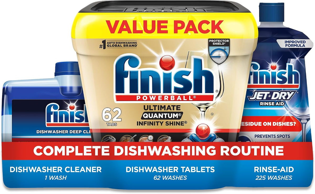 Finish-Ultimate-Quantum-Deep-Clean-Bundle---Ultimate-Dishwasher-Detergent-Pods-(62ct),-69