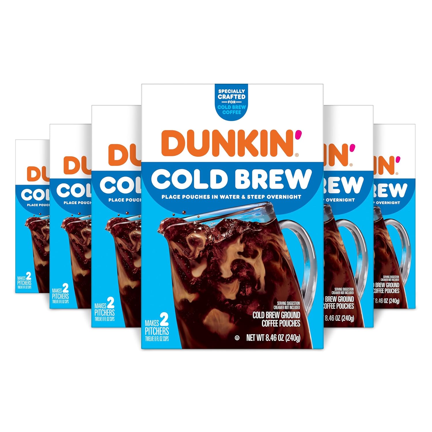 Dunkin’-Cold-Brew-Ground-Coffee-Pouches,-8.46-oz.-Box,-6-Count-----2539