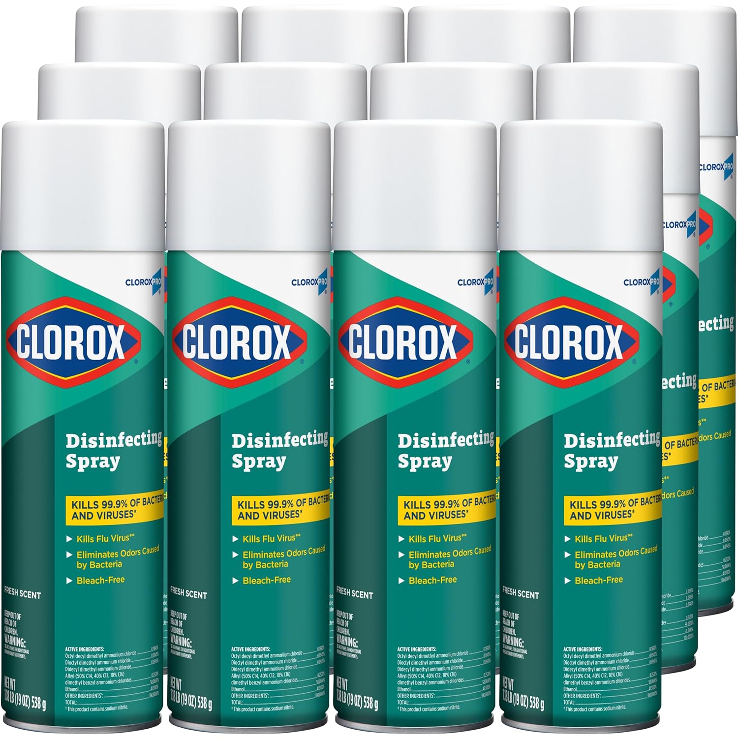 CloroxPro-Disinfecting-Spray,-Fresh-Scent,-19-Ounces,-Pack-of-12-3823