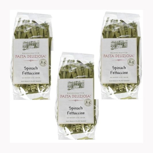 Pasta-Deliziosa!-Handcrafted-Pasta,-Spinach-Fettucine,-12-Ounce-–-Pack-857