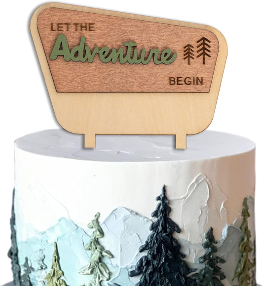 ZAIBIANHAO-Let-the-Adventure-Begin-Wooden-Cake-Topper---Natural-Adventure-Themed-Decorations-Baby-662