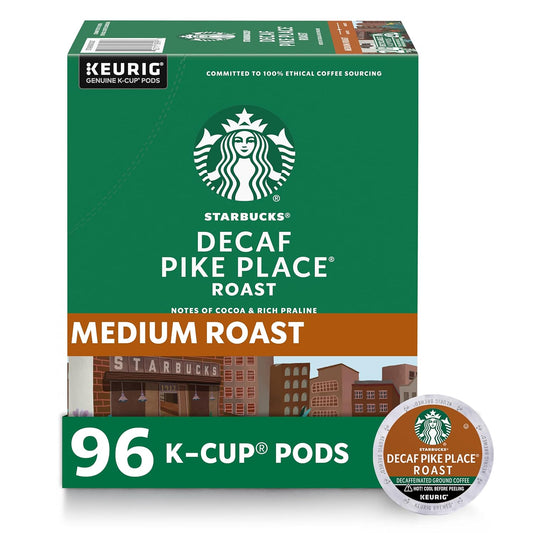 Starbucks-Decable-K-Cup-Coffee-PODS,-Pike-Place-Asado-para-Brewers-Keurig,-Decaf,3073