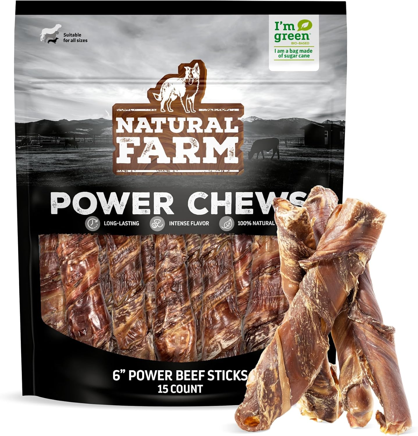 Natural-Farm-Power-Beef-Sticks-Dog-Chews-(6”,-15-Pack),-2-in-1-Power-Premium-1721
