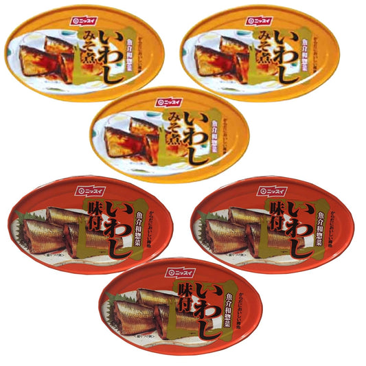 Nissui-Canned-Sardine-Variety-Pack-–-Sweet-Soy-Sauce-&-Misoni-(Soybean-Paste)-143