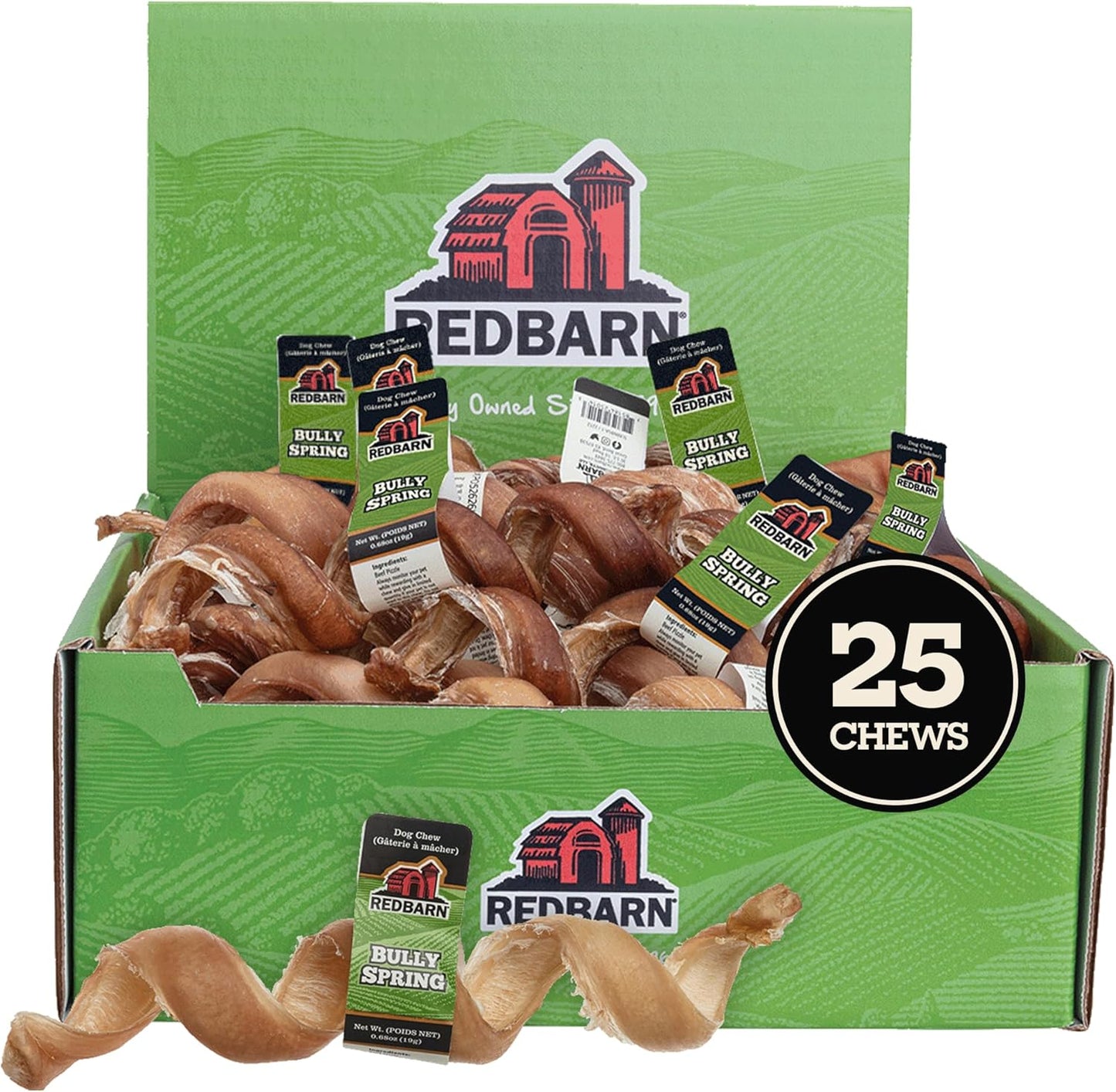 Redbarn-Pet-Products-Bully-Springs-for-Dogs,-Pack-of-25---1697