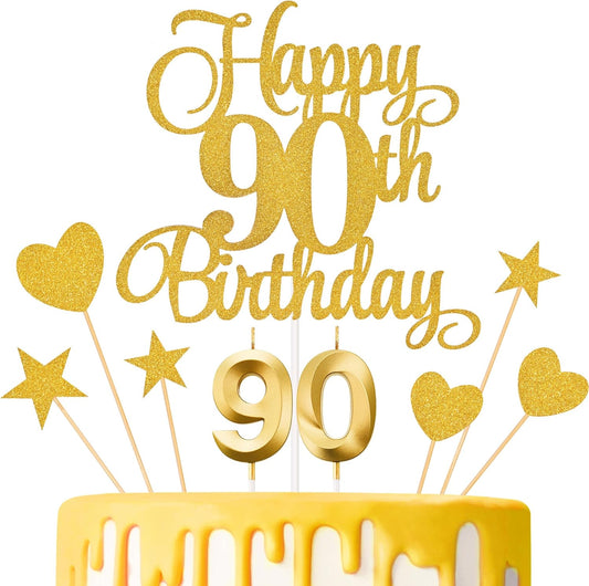 Lecferrarc-90th-Birthday-Cake-Decorations,-90th-Birthday-3455