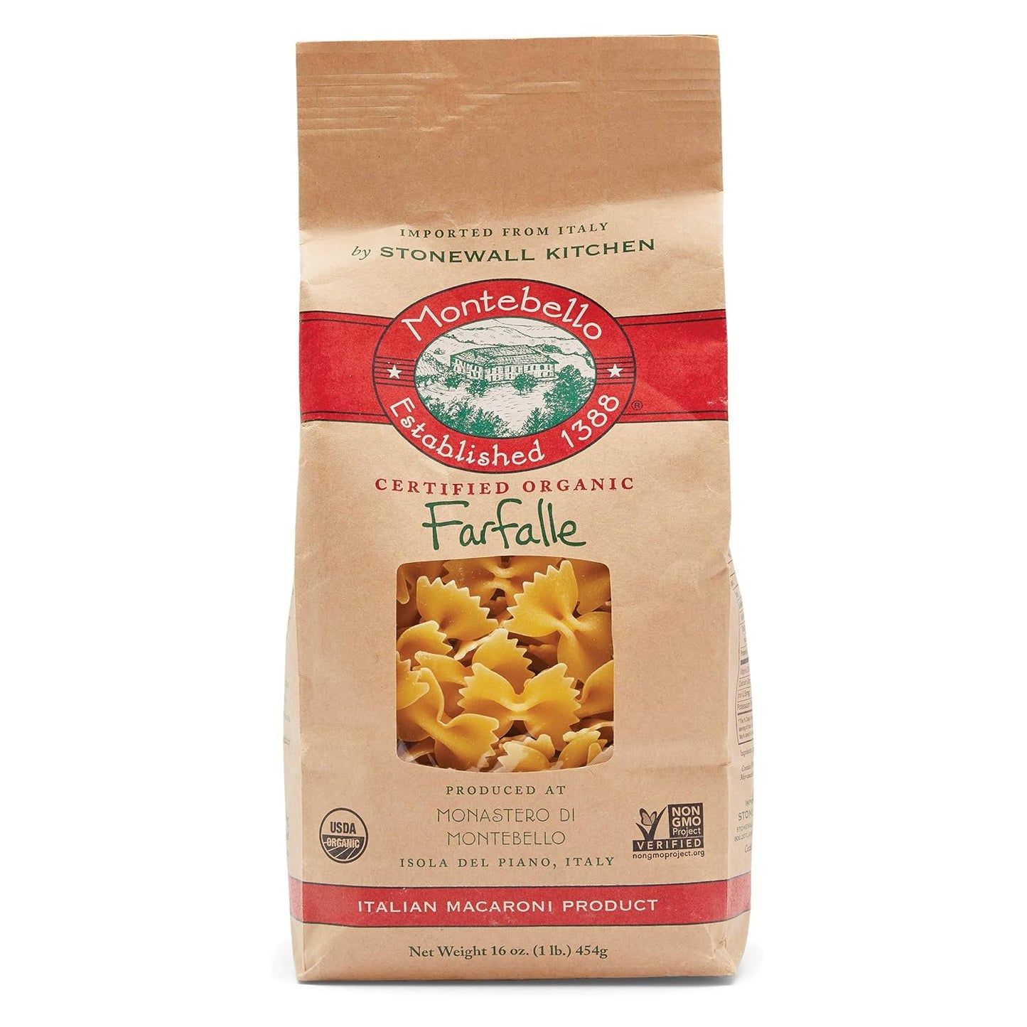 Montebello-Organic-Farfalle,-1-lb-------869