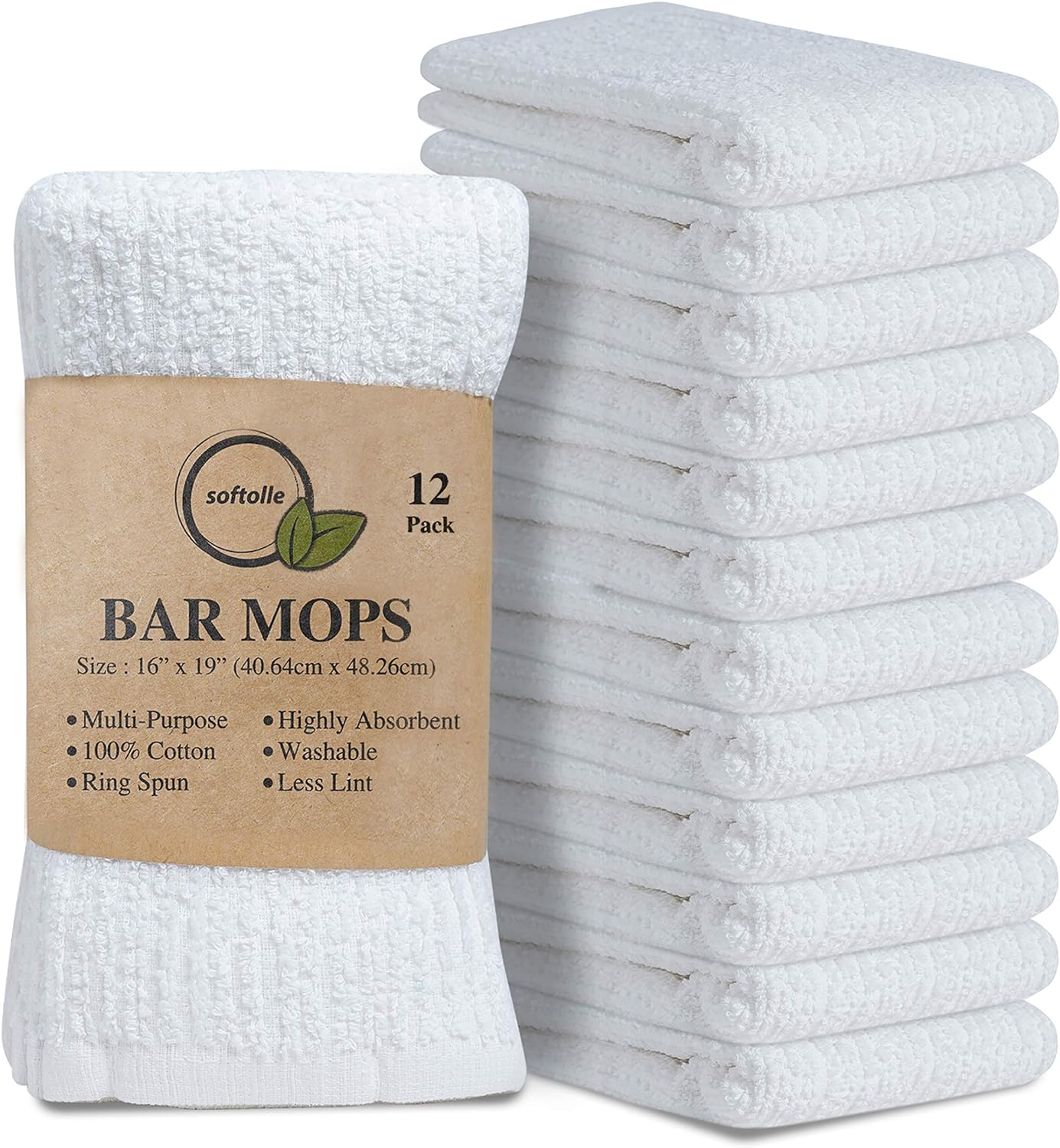Softolle-Bar-Mop-Towels,-Pack-of-12---16x19-Inches-4496
