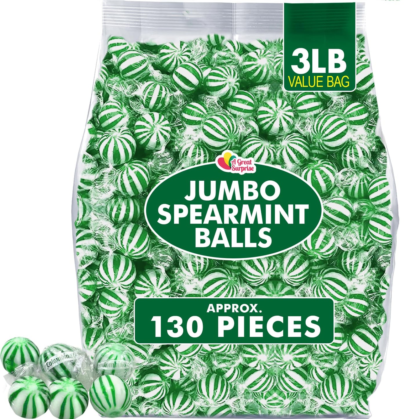 Jumbo-Spearmint-Mint-Balls---3lbs---Bulk-2187