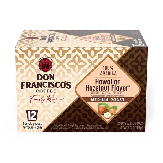 Don-Francisco's-Hawaiian-Hazelnut-Flavored-Coffee-Pods,-12-Count,-Medium-Roast,-Compatible-with-443