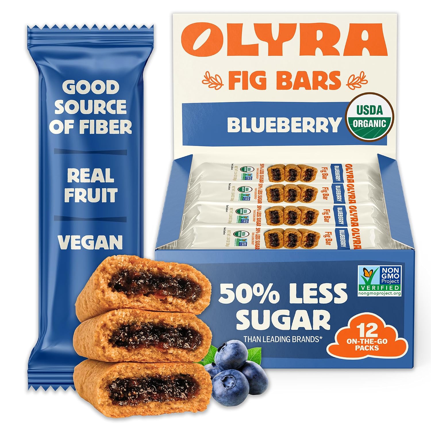 Olyra:-Blueberry-Fig-Bars-(12),-Organic-Low-Sugar-High-Fiber-Energy-Snack------262