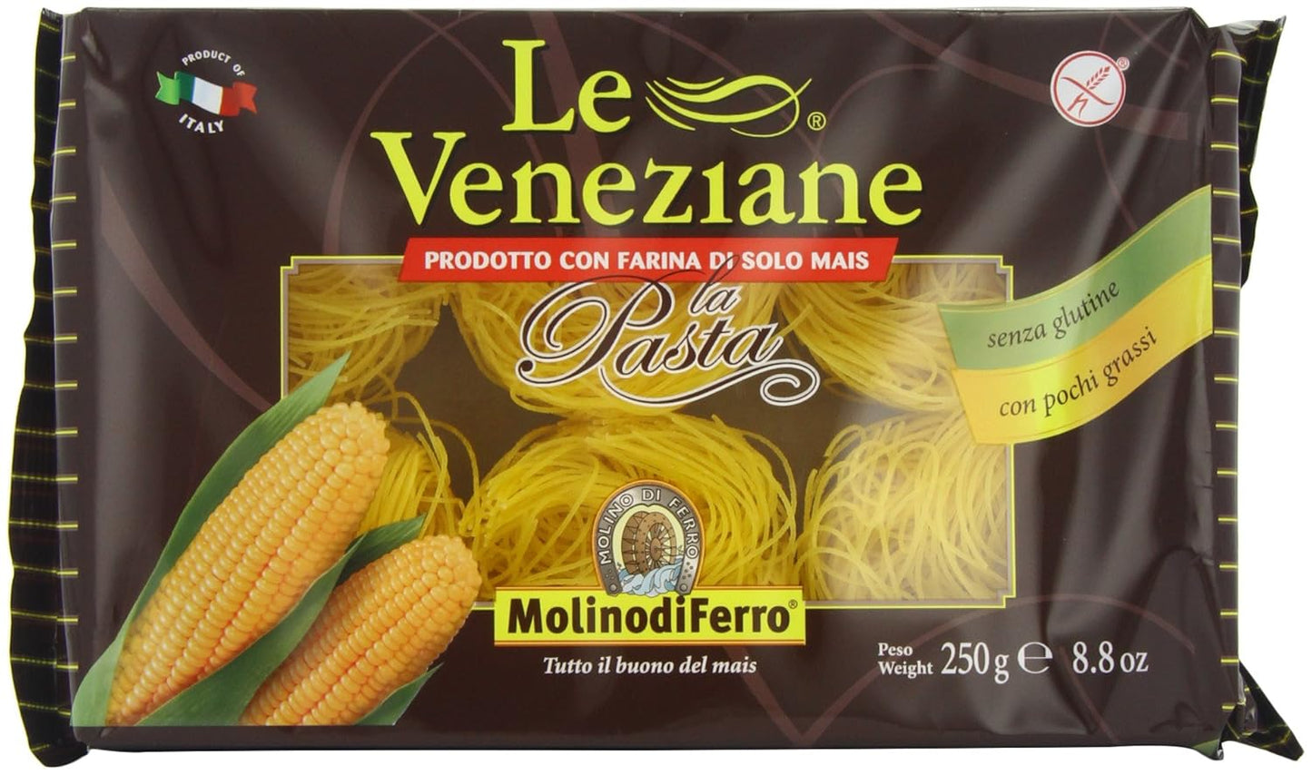 Le-Veneziane-Corn-Pasta,-Capallini-250g-[Pack-of-4]---584