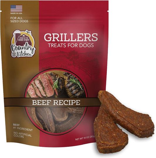 Country-Kitchen-Beef-Grillers-Dog-Treats,-High-Protein,-Low-Fat,-No-Colors,-235