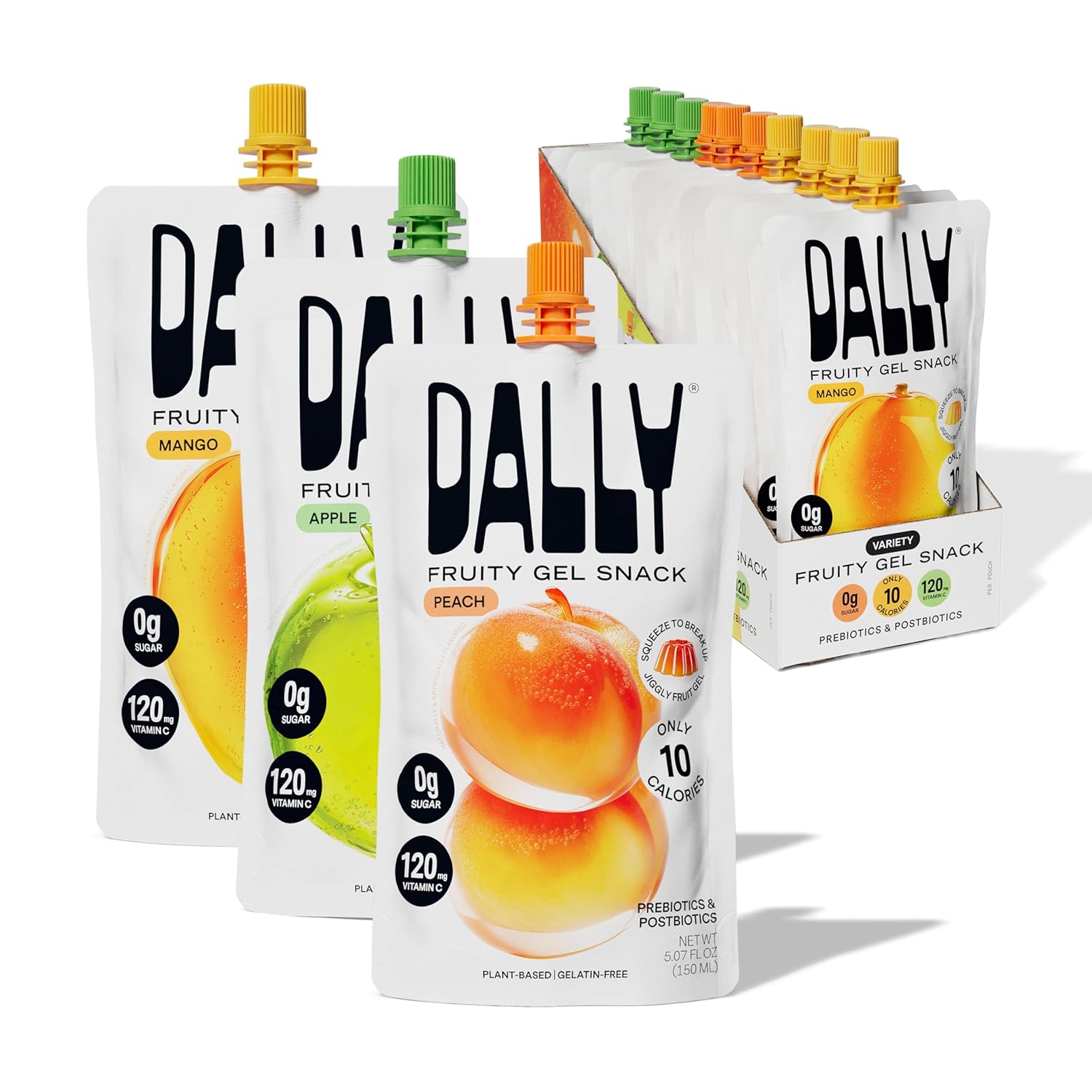 Dally-Variety-Konjac-Jelly,-Mango-Peach-Apple,-10-Pouches,-Fruit-Snack--|-Sugar-free,-and-1836