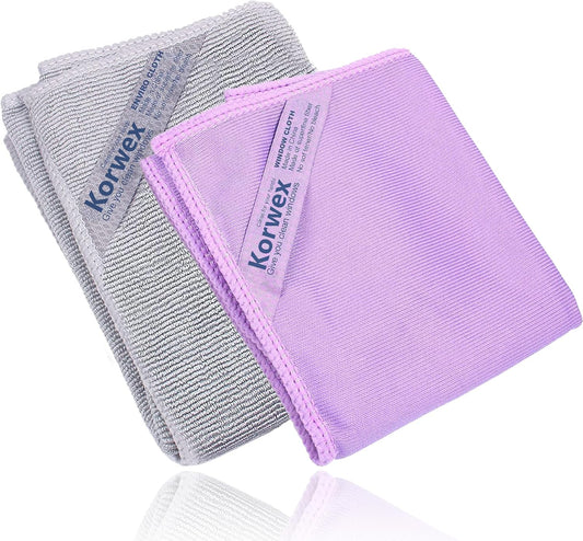 Window-Cleaning-Cloth-(Purple)-and-Enviro-Cloth-(Grey),-Basic-Package-3020