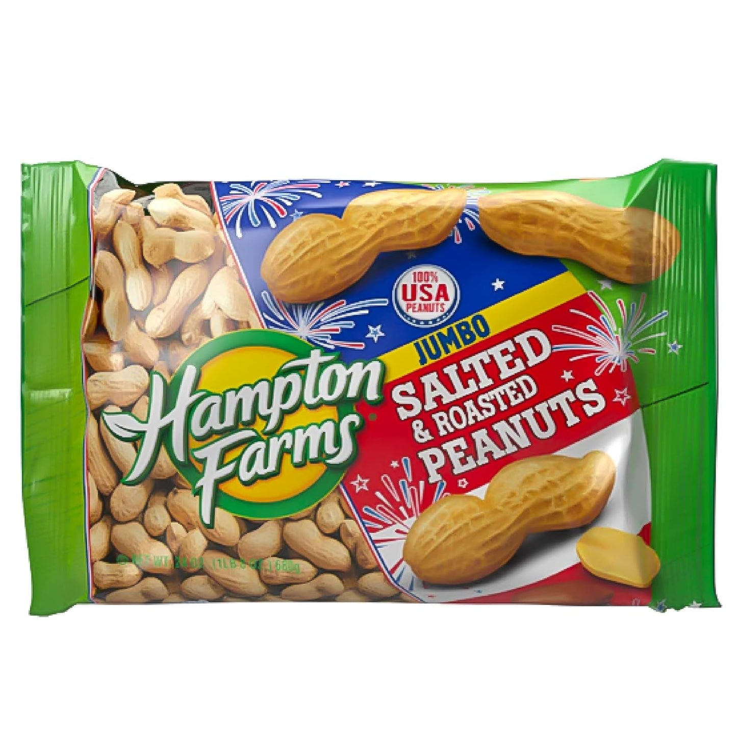 Hampton-Farms-Jumbo-Roasted-In-Shell-Salted-Peanuts,-USA-Grown,-24-oz--Bag-|-Jumbo-in-shell-299