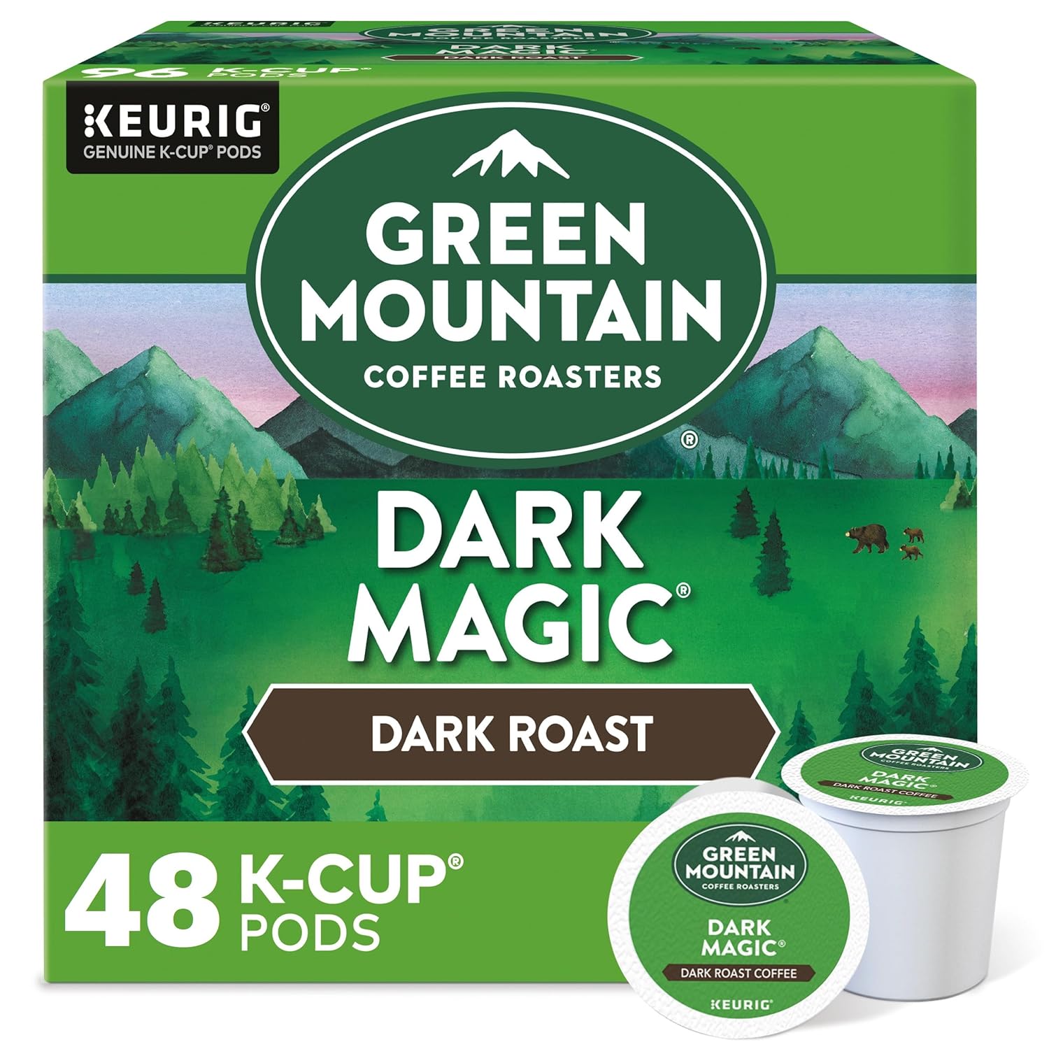 Green-Mountain-Coffee-Dark-Magic-single-serve-K-Cup-pods-for-Keurig-brewers,-24-2071