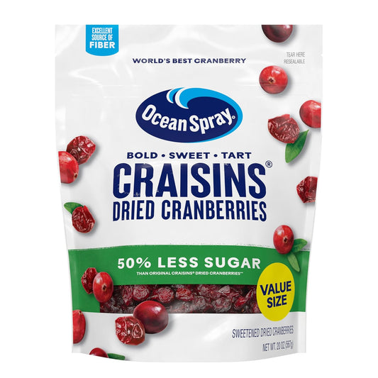 Ocean-Spray®-Craisins®,-0.5-Less-Sugar-Dried-Cranberries,-Dried-Fruit,-20--Oz-Pouch---2496