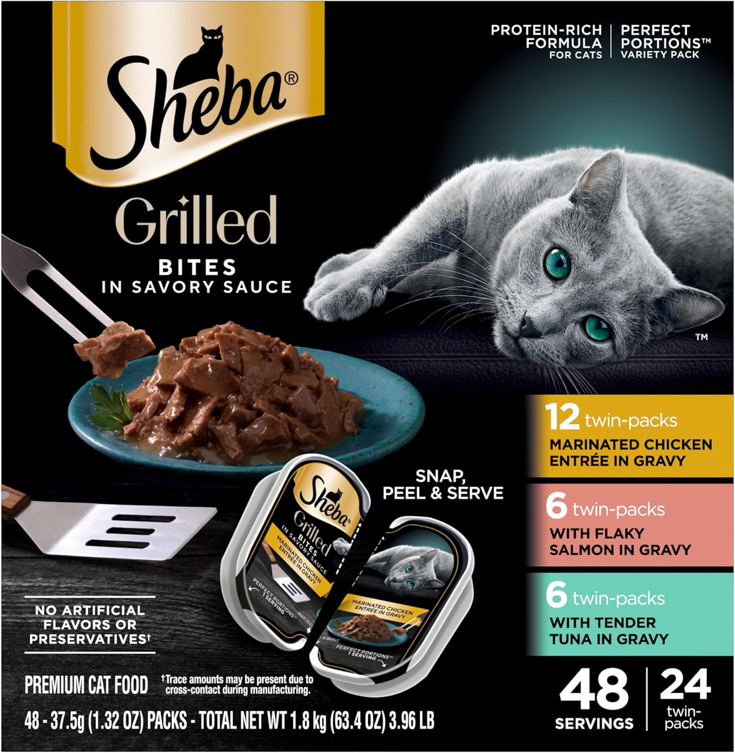 Sheba-Perfect-Portions-Grilled-in-Savory-Sauce-Adult-Wet-Cat-Food-Chicken,-Salmon,-Tuna,1549