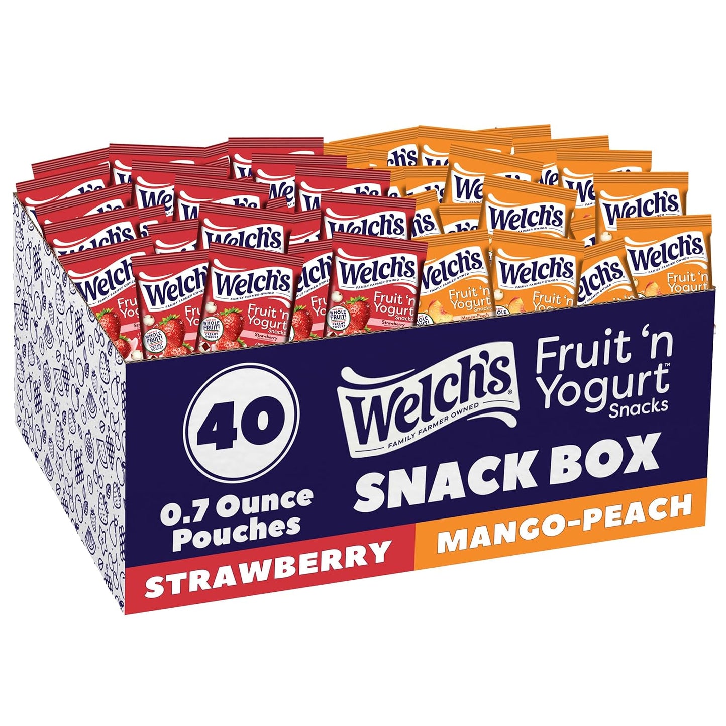 Welch's-Fruit-Snacks,-Fruit-'n-Yogurt-Variety-Pack,-0.7-oz,-40--Ct-|-Whole-surrounded-1708