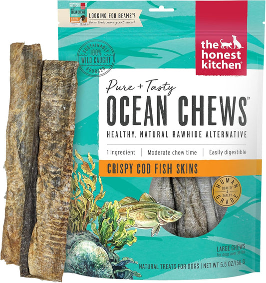The-Honest-Kitchen-Human-Grade-Ocean-Chews-Crispy-Cod-Fish-Skins-Treats,-2691