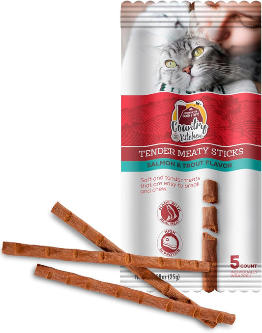 Salmon-&-Trout-Tender-Meaty-Sticks-Cat-Treats,-in-3