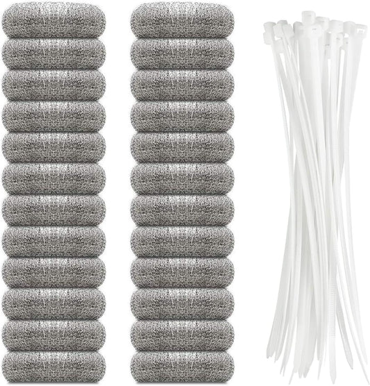 24-Pieces-Lint-Traps-Stainless-Steel-Washing-Machine-Lint-Snare-3745