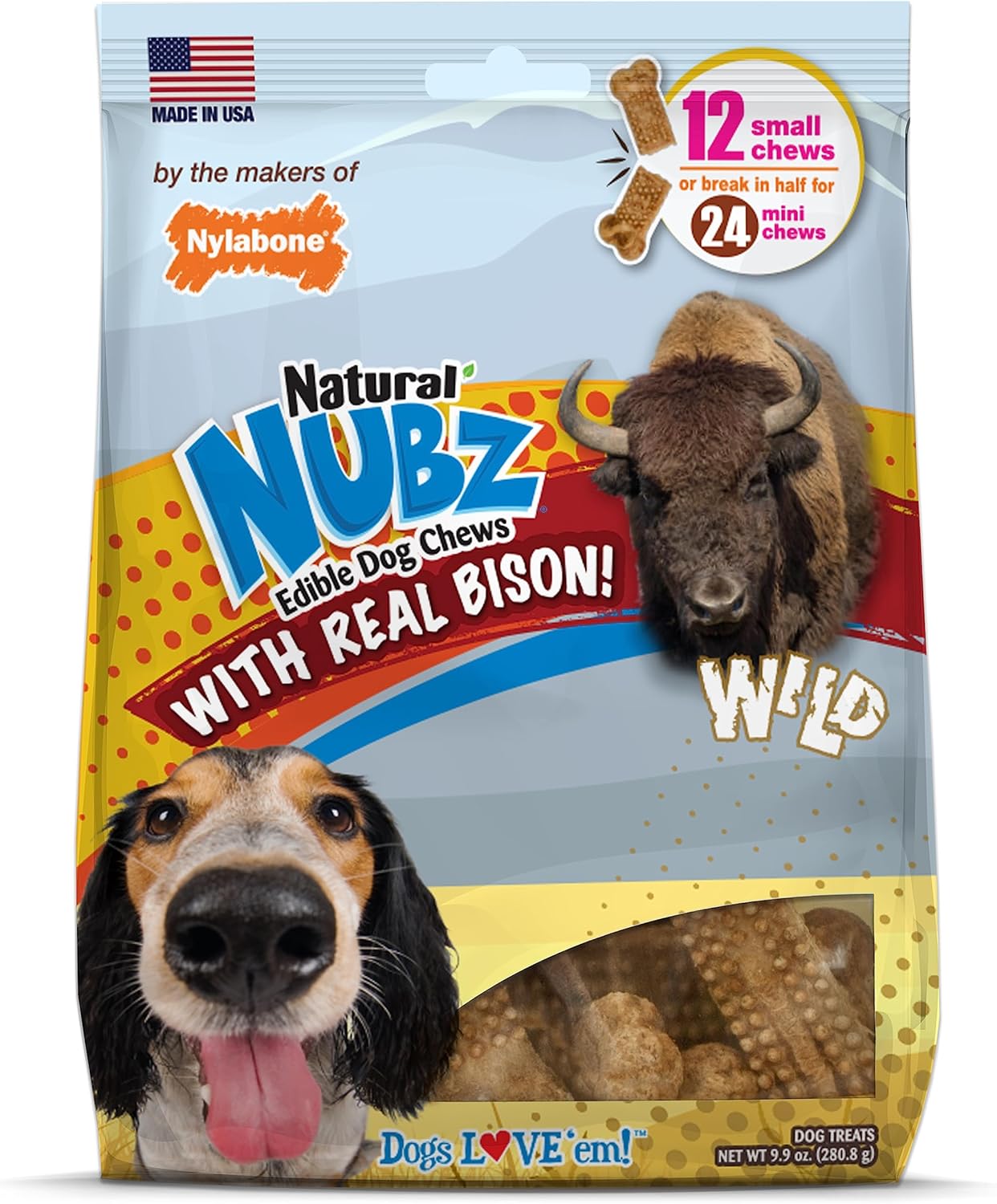 Nylabone-Nubz-Wild-Natural-Dog-Chew-Treats-for-Small-Dogs,-Long-Dog-2725