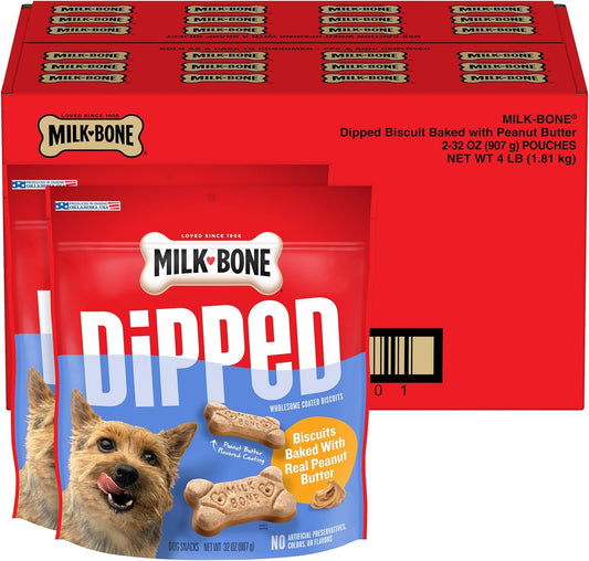 Milk-Bone-Peanut-Buttery-Dipped-Dog-Biscuits-with-Jif-Peanut-Butter,-32-Bags-2473