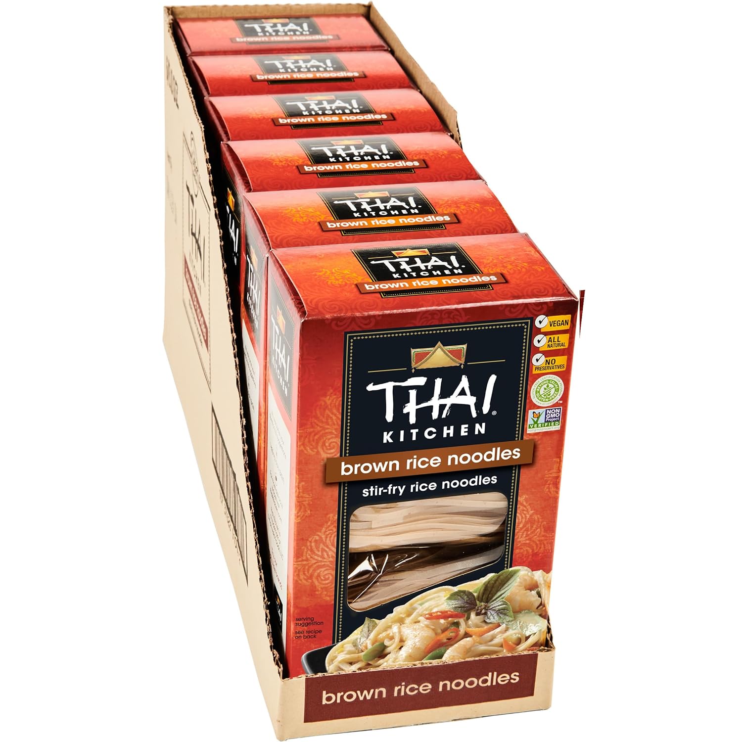 Thai-Kitchen-Fideos-de-arroz-integral-sin-gluten,-8-onzas--(paquete-375