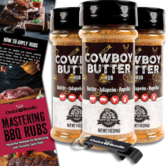 Pit-Boss-Cowboy-Butter-Premium-Barbacoa-Condimento-Mixto-Spice-&-3-706