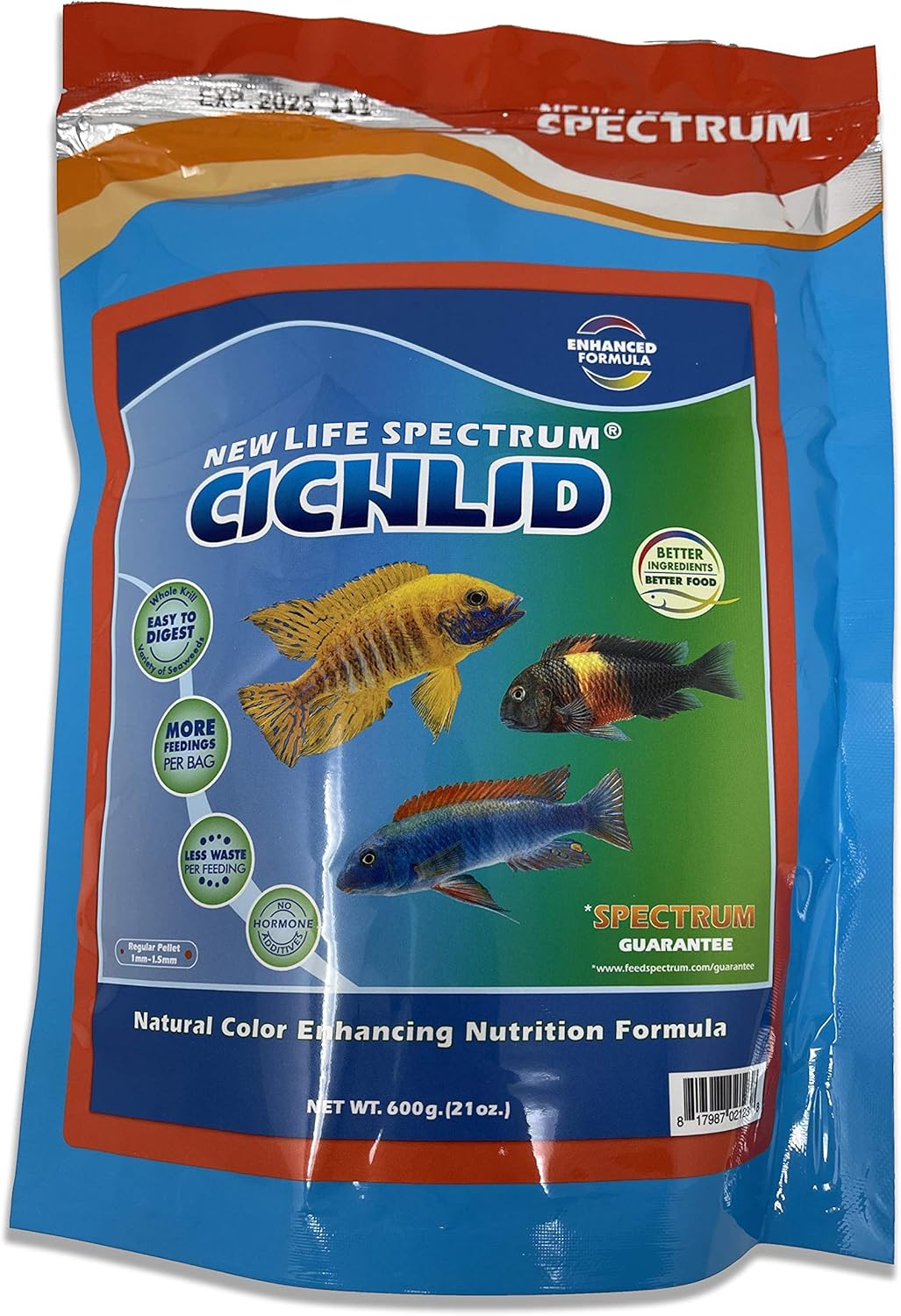 New-Life-Spectrum-Naturox-Series-Cichlid-Formula-Supplement,-600g-Bag--------713