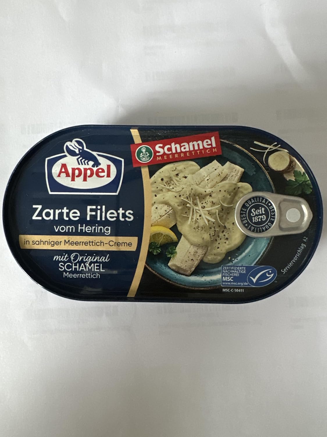 Appel-Filetes-de-Arenque-en-Sahne-Meerrettich-(Rábano-Picante)-Crema--7.05-oz---779