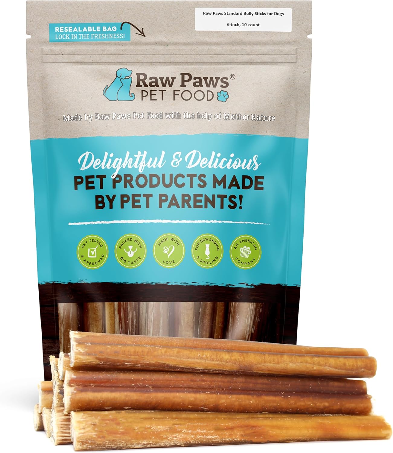 Raw-Paws-Standard-Bully-Sticks-for-Small-Dogs,-6-Inch-(10-Count)---Odor-881