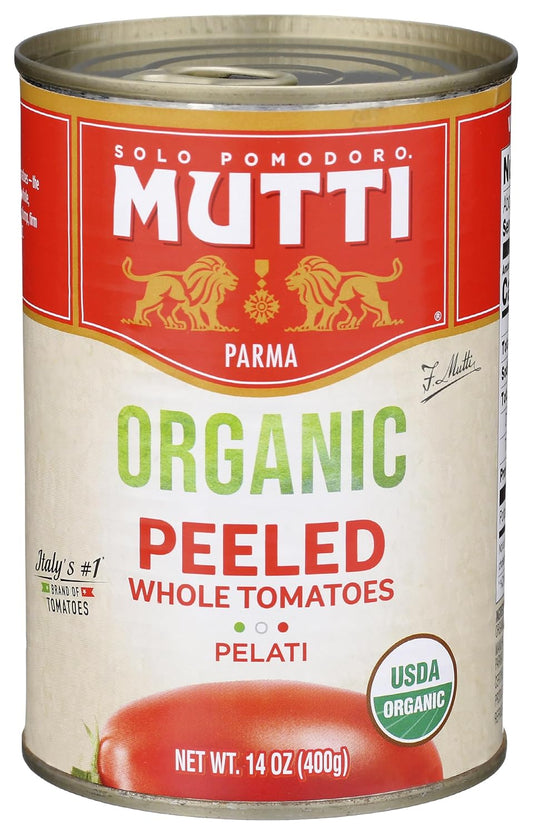 Mutti?Organic-Whole-Peeled-Tomatoes?(Pelati),-14-oz.-|-6-Pack-|-Italy’s-#1-668