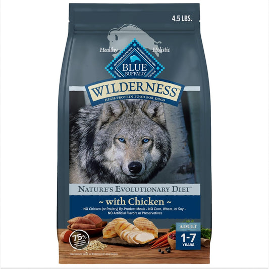 Blue-Buffalo-Wilderness-Dry-Dog-Food-Plus-Wholesome-Grains,-Chicken,-4.5-lbs.--2380
